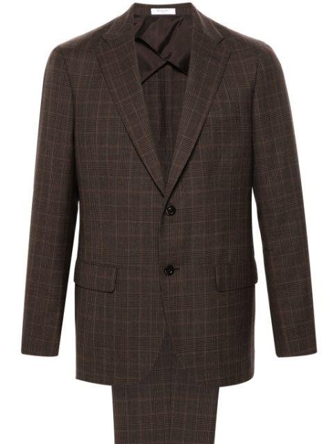 single-breasted checked suit by BOGLIOLI