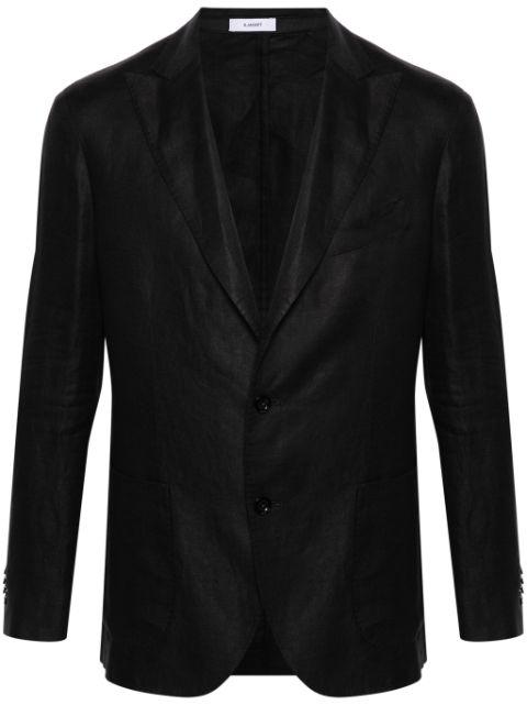 single-breasted linen blazer by BOGLIOLI