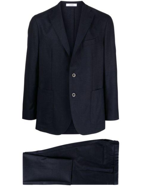 single-breasted virgin wool suit by BOGLIOLI