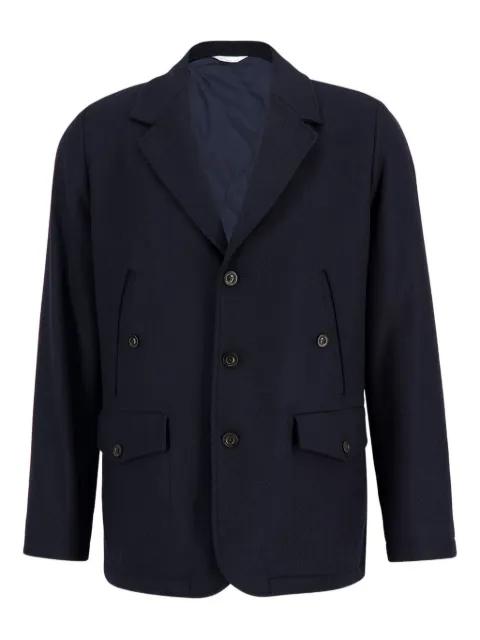 single-breasted wool-blend blazer by BOGLIOLI