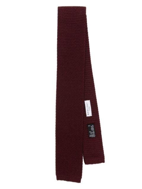 square-tip knitted tie by BOGLIOLI