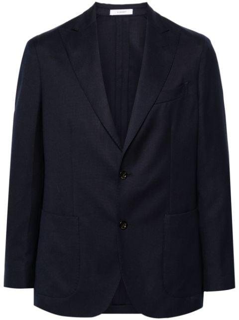 textured finish single-breasted blazer by BOGLIOLI
