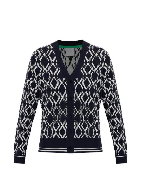 Amber diamond-pattern cardigan by BOGNER