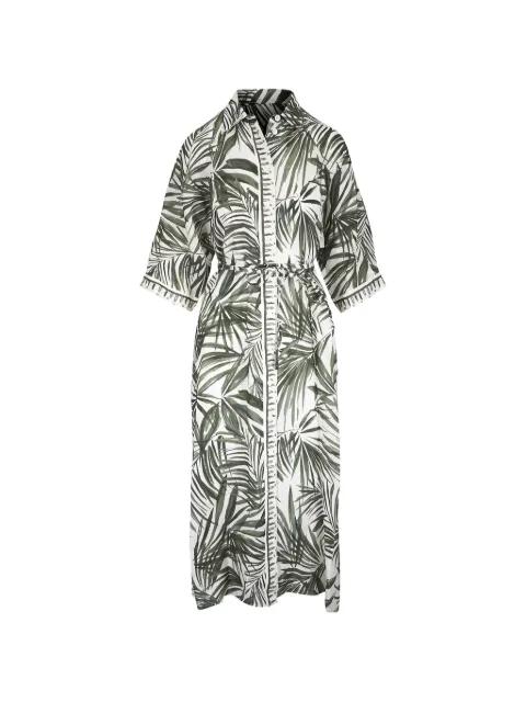Catelyn leaf-print dress by BOGNER
