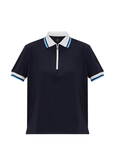 Laurina zip striped polo shirt by BOGNER