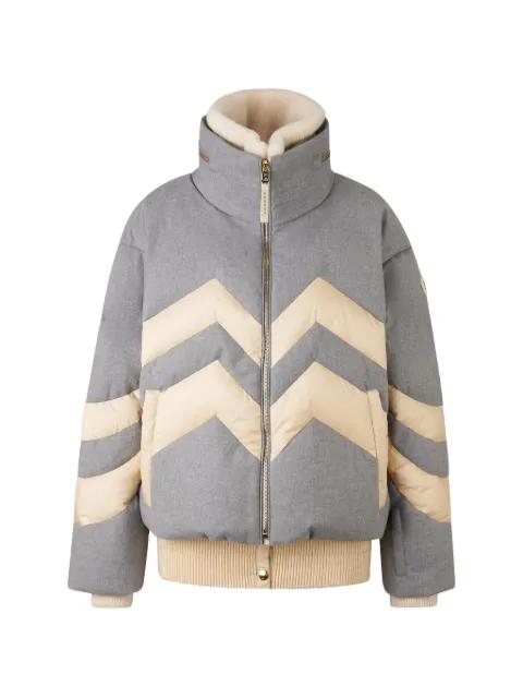 Valea chevron-pattern puffer jacket by BOGNER