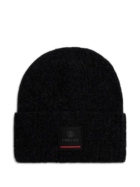 logo-patch beanie hat by BOGNER