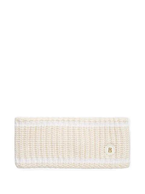 ribbed-knit logo-plaque headband by BOGNER