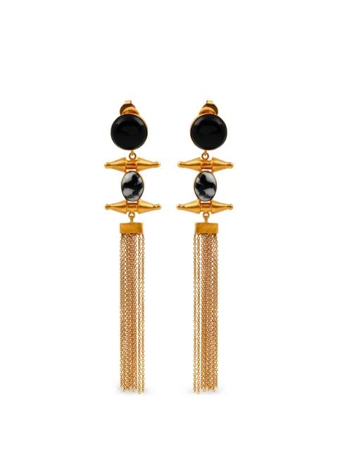 onyx pendant earrings by BOHEME BY VERO