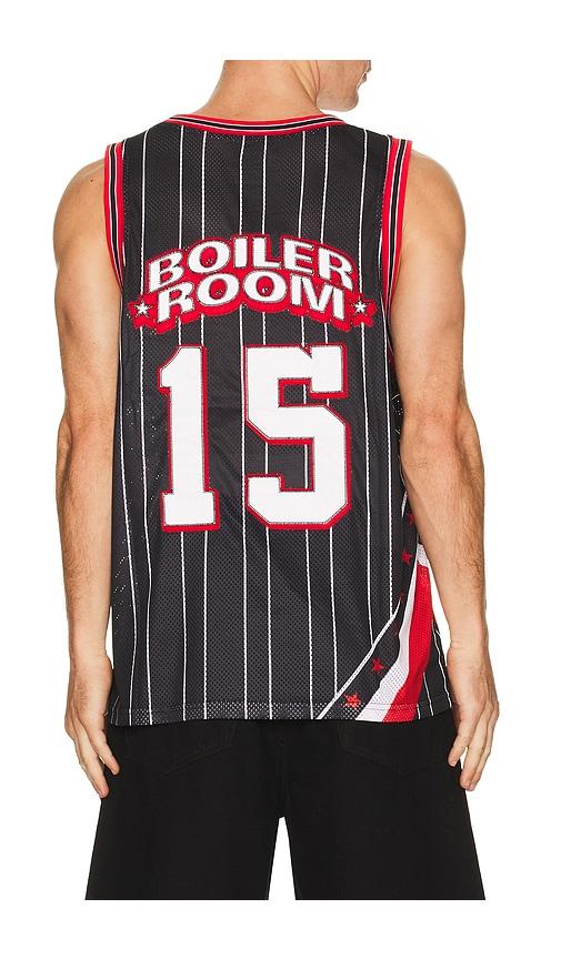 Boiler Room Basketball Jersey in Black by BOILER ROOM