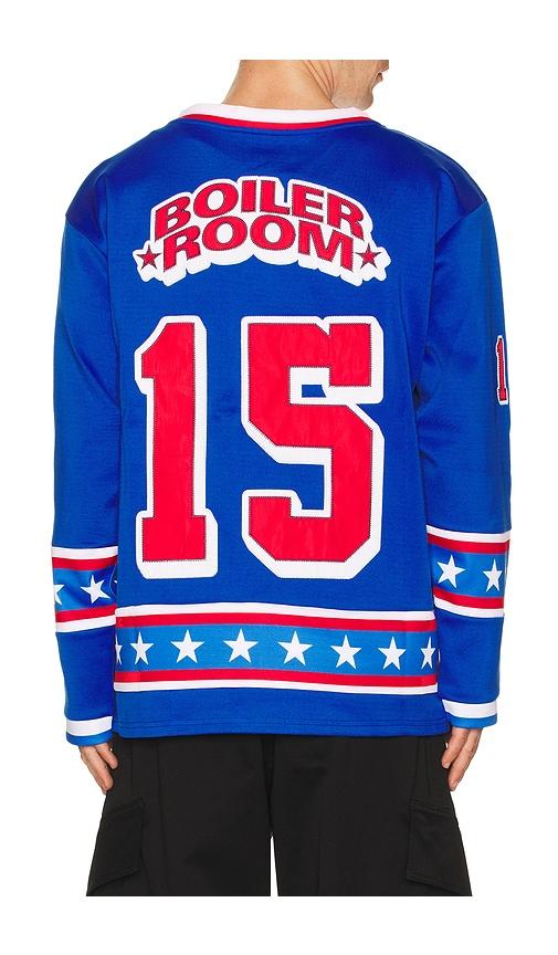 Boiler Room Hockey Jersey in Blue by BOILER ROOM