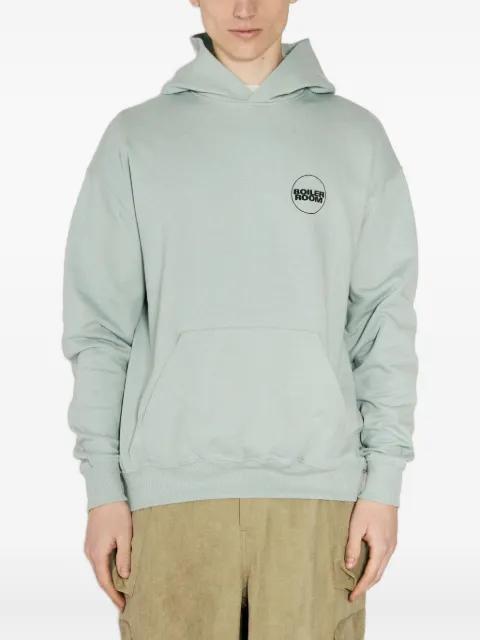 logo-print hoodie by BOILER ROOM