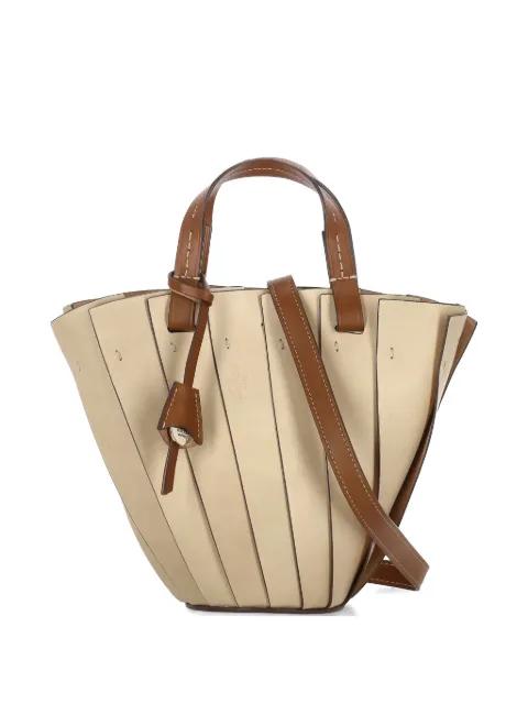 Argilla panelled leather tote bag by BOLDRINI