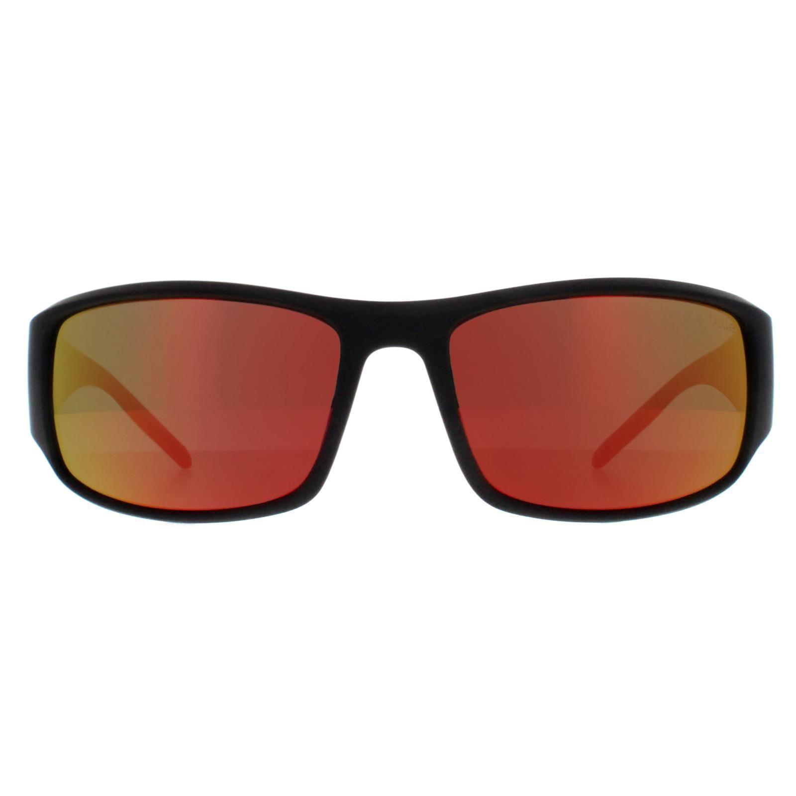 Wrap Matte Black Volt+ Ruby Polarized King by BOLLE