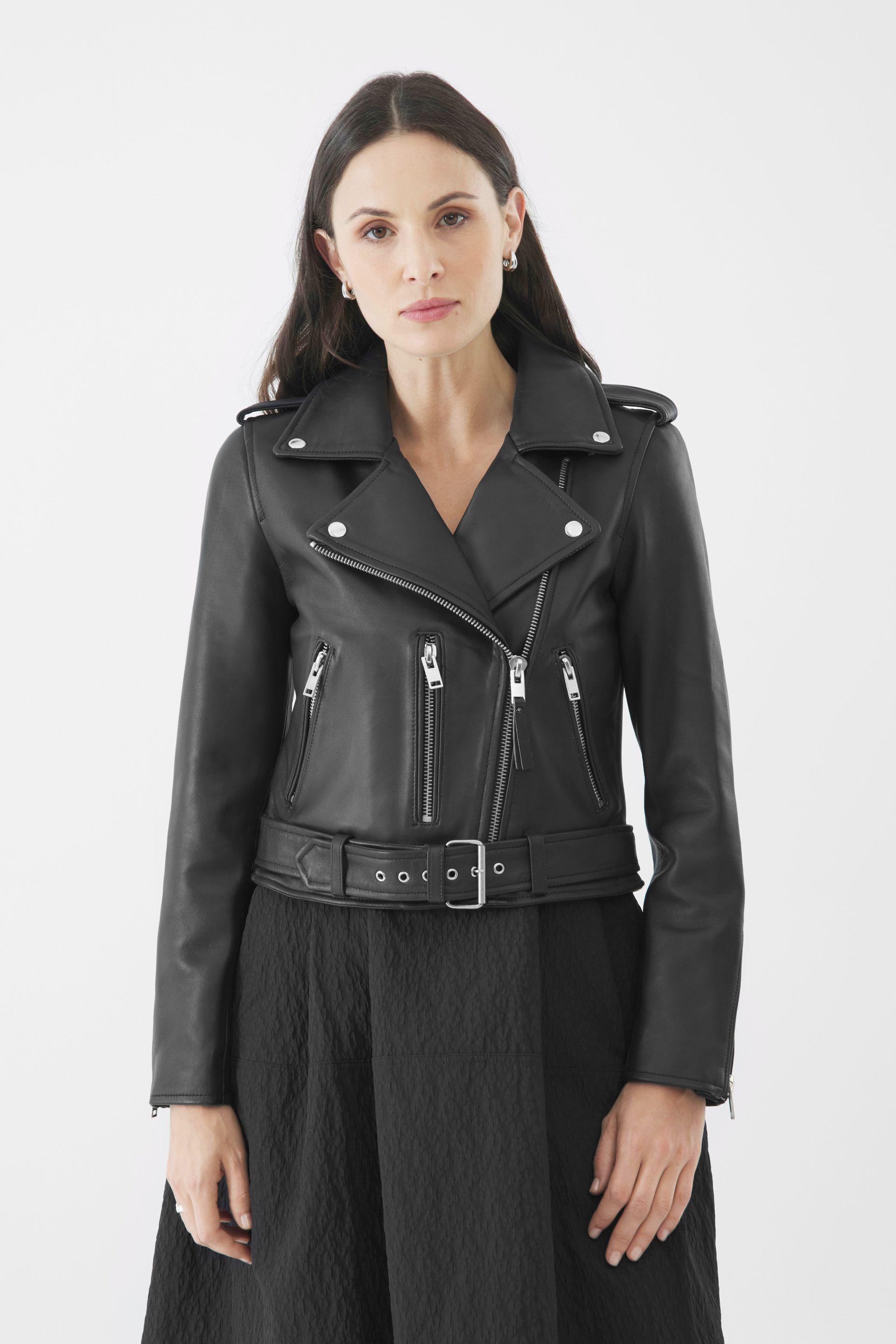 Real Leather Katie Biker Jacket by BOLONGARO TREVOR