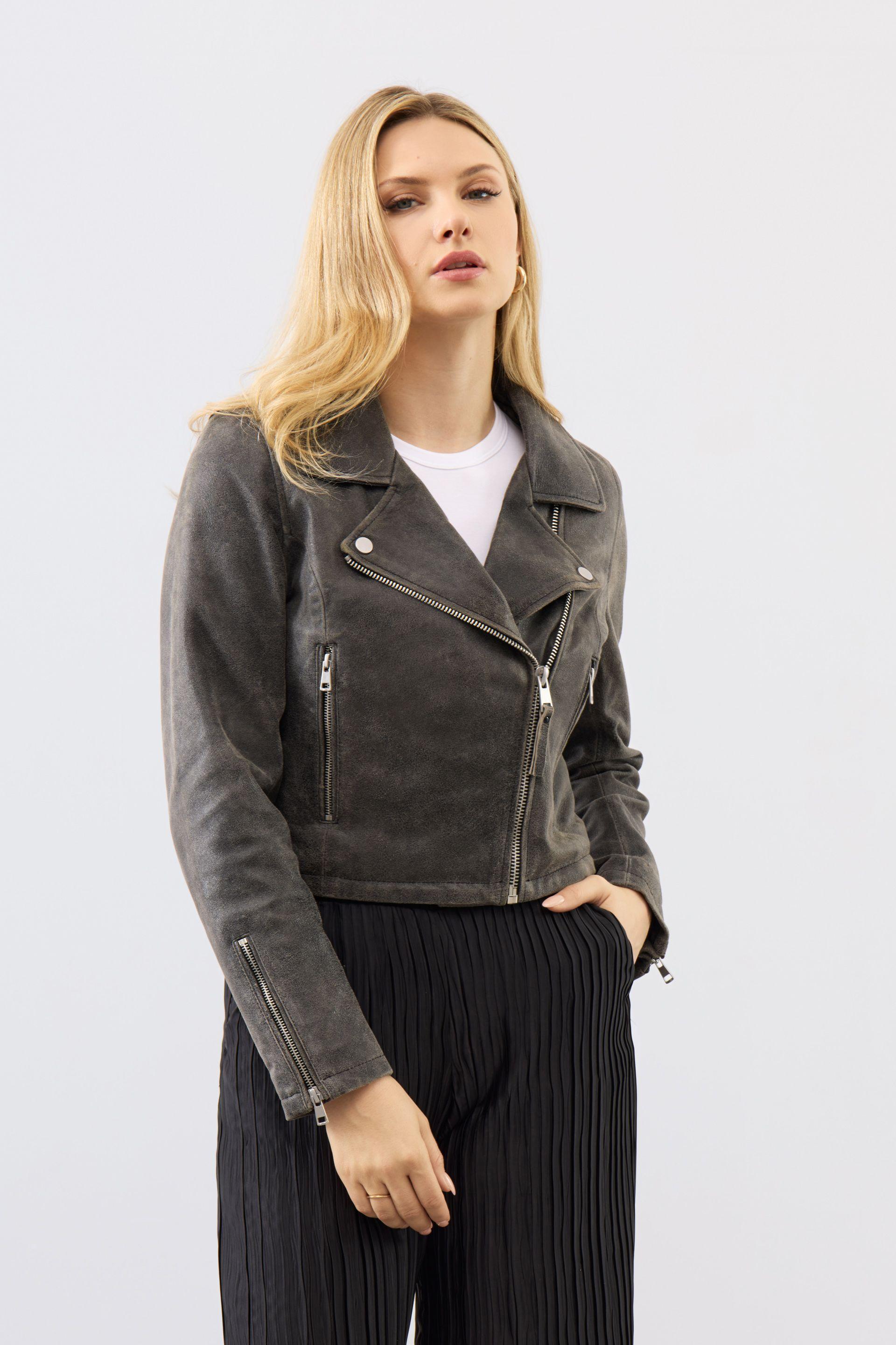 Real Leather Millie Biker Jacket by BOLONGARO TREVOR