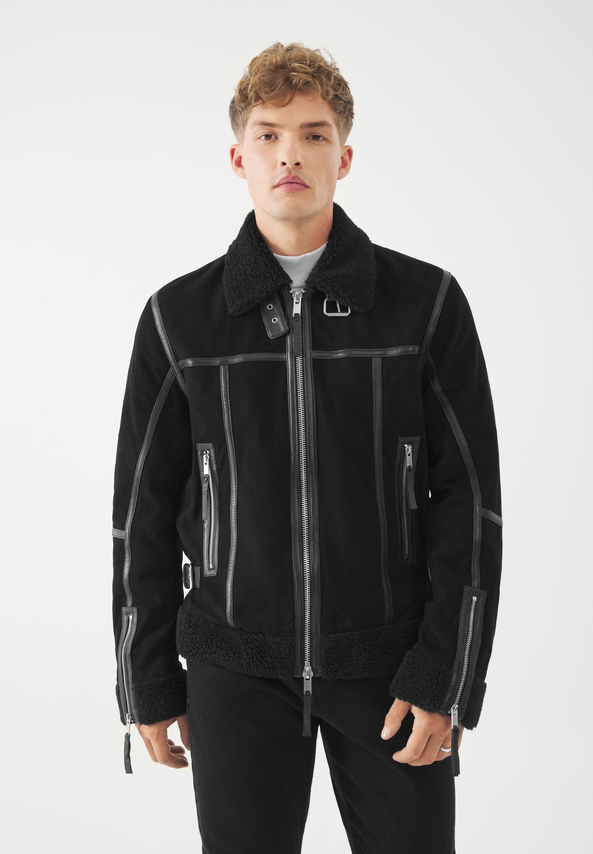 Real Suede Landor Shearling Jacket by BOLONGARO TREVOR