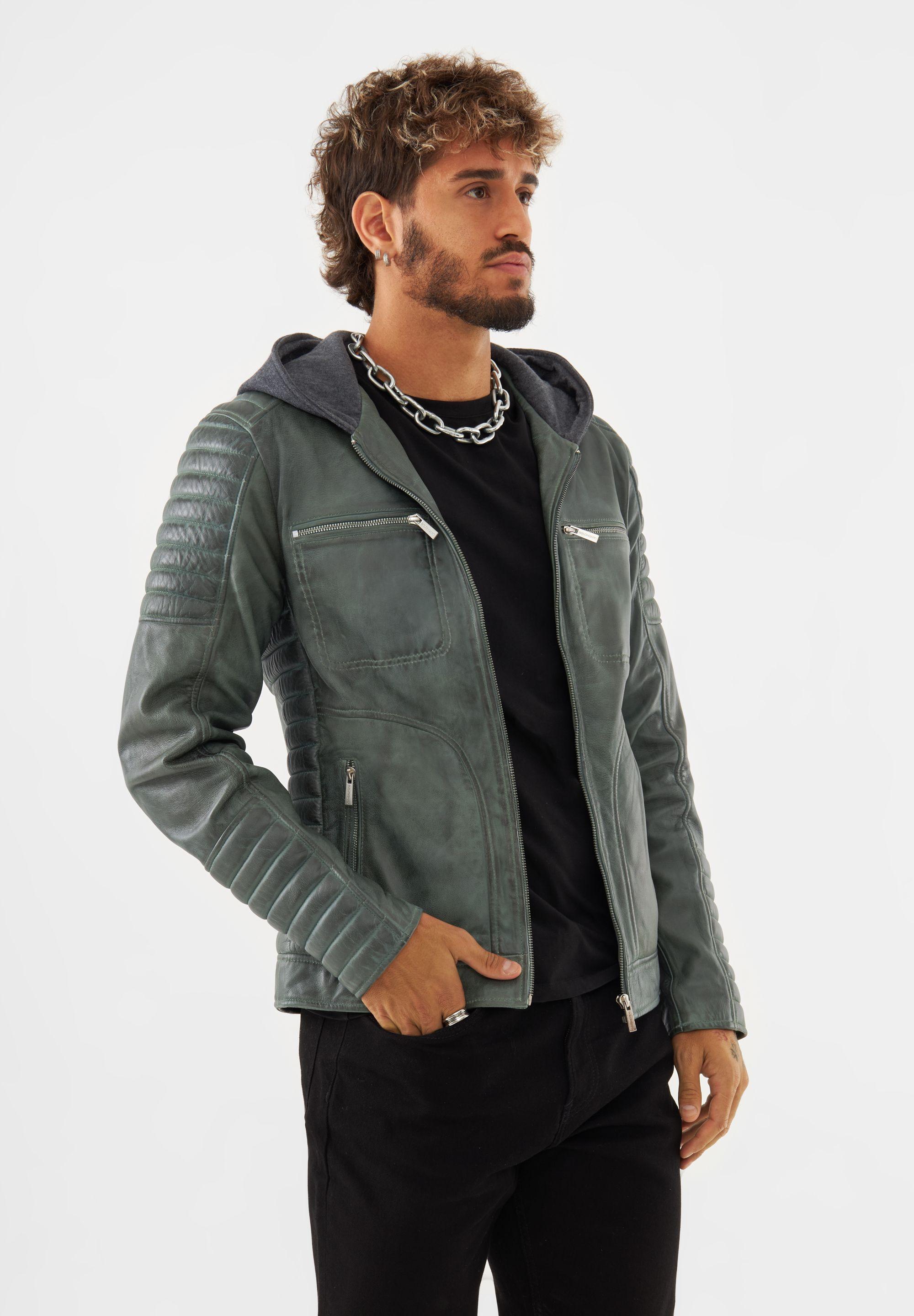 Real leather Nathan Racer Jacket by BOLONGARO TREVOR