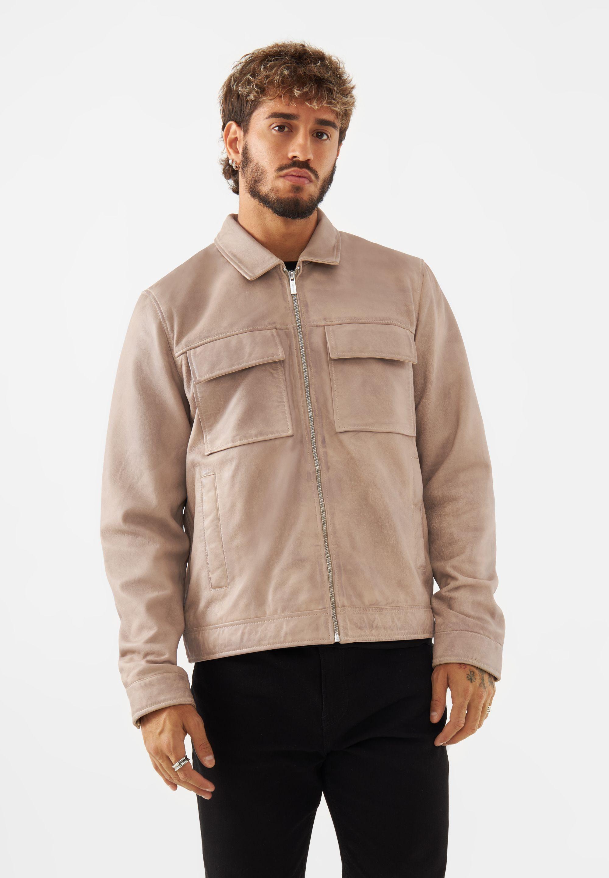 Real leather Samuel Overshirt Jacket by BOLONGARO TREVOR