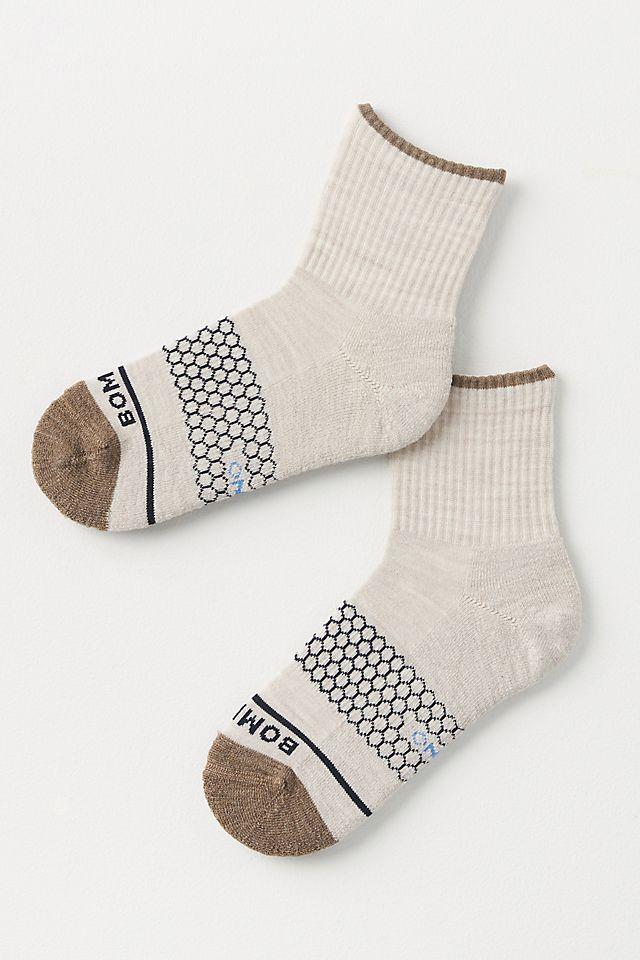 Bombas Merino Wool Blend Quarter Socks by BOMBAS