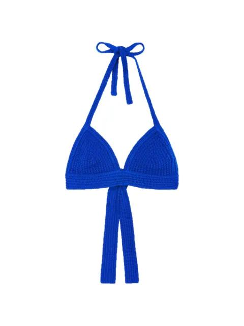 V-neck crochet bikini top by BOMPARD