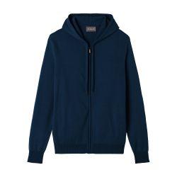 Zip-up hoodied pullover by BOMPARD