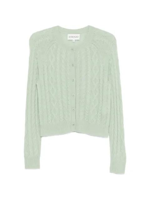 buttoned cable-knit cardigan by BOMPARD