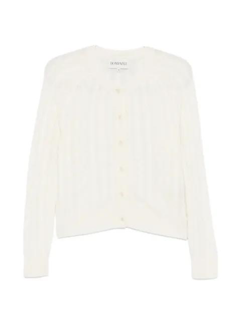 cable-knit button cardigan by BOMPARD