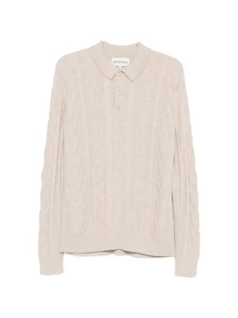 cable-knit polo shirt by BOMPARD