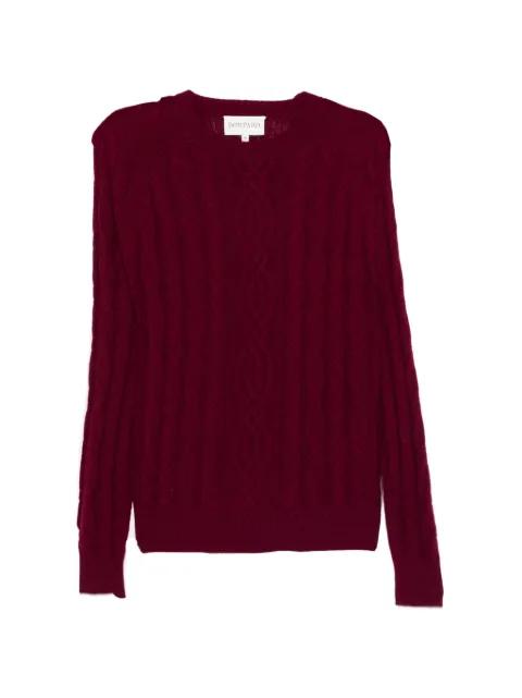 cable-knit round-neck sweater by BOMPARD