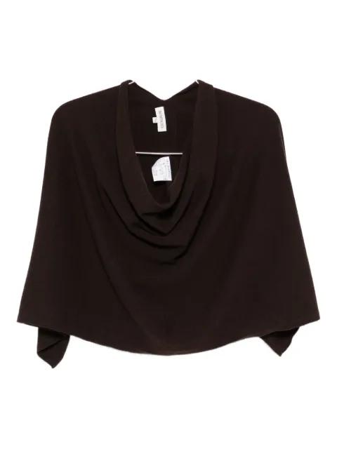 cowl-neck cashmere poncho by BOMPARD