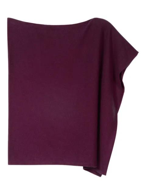cowl-short poncho by BOMPARD