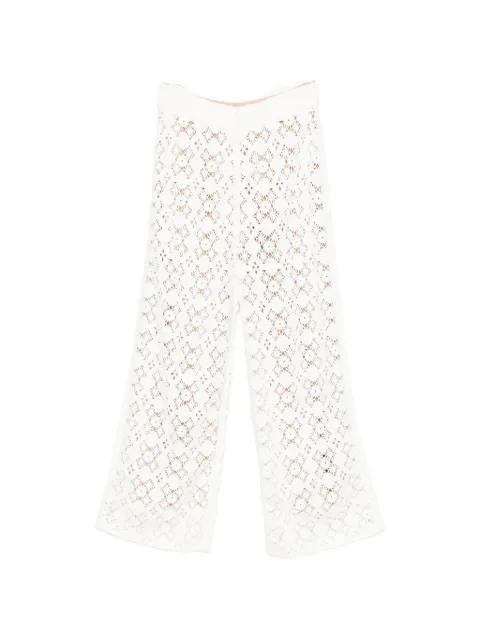 crocheted elasticated-wais trousers by BOMPARD