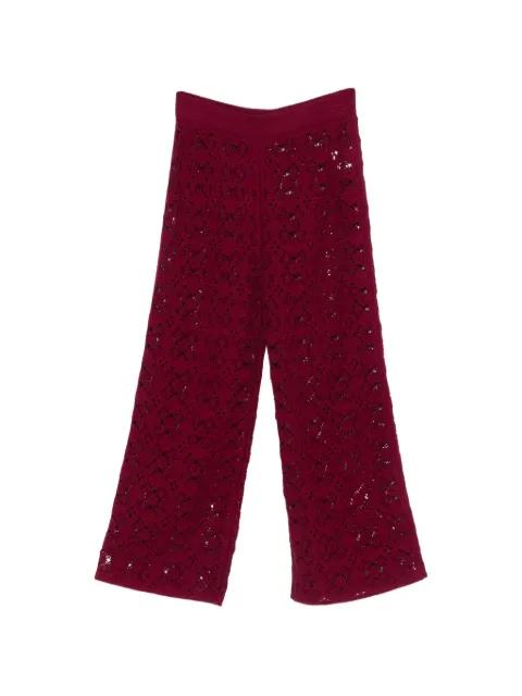 crocheted elasticated-waist trousers by BOMPARD