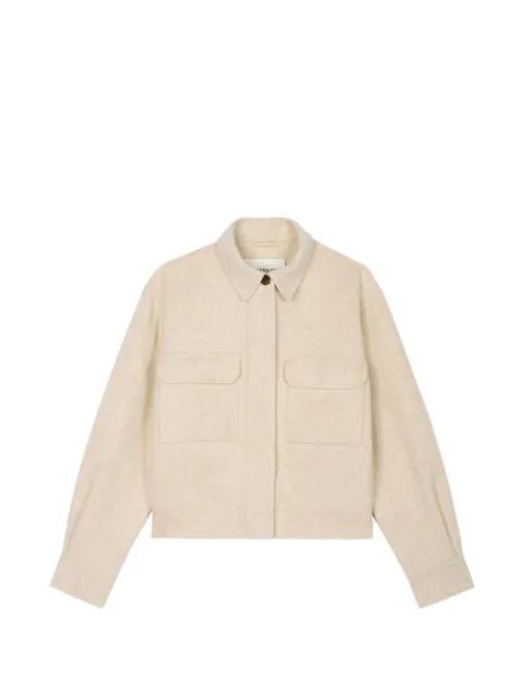 double-sided patch-pocket oversized jacket by BOMPARD