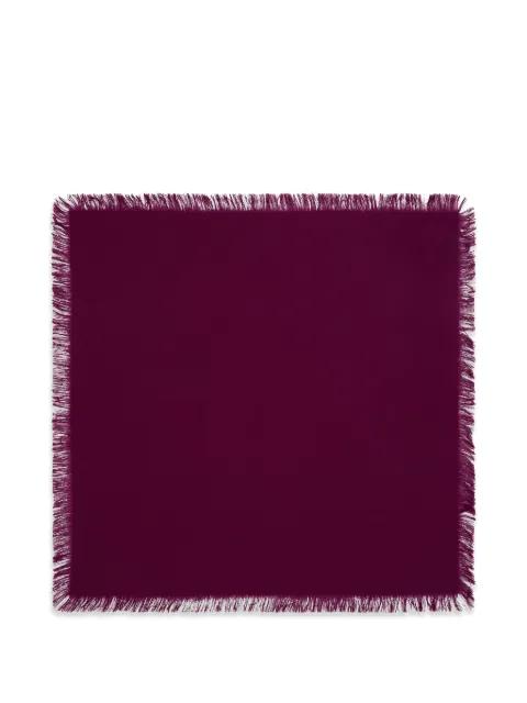 fringe square scarf by BOMPARD