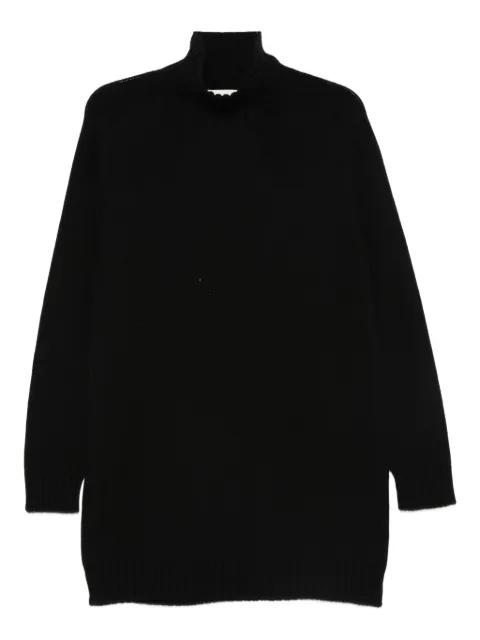 high-neck cashmere mini dress by BOMPARD