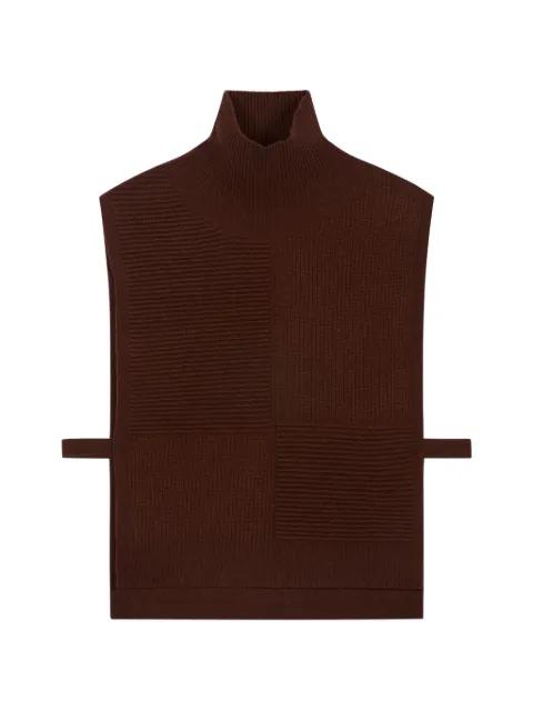 ottoman side ties knitted top by BOMPARD