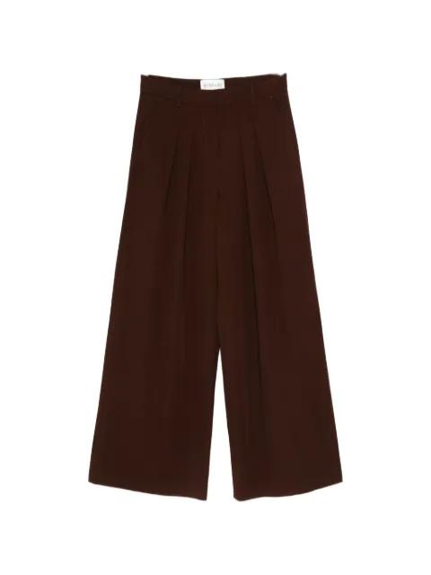 pleated palazzo pants by BOMPARD