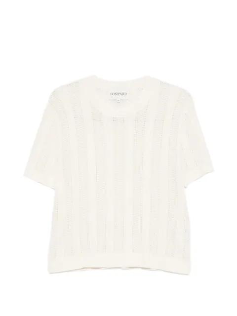 pointelle round-neck knitted sweater by BOMPARD