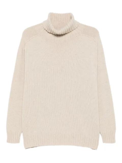 roll neck raglan-sleeve sweater by BOMPARD