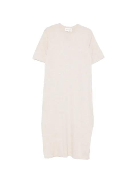 side-slit extrafine T-shirt midi dress by BOMPARD