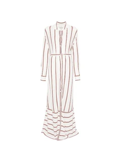 striped maxi shirt dress by BOMPARD