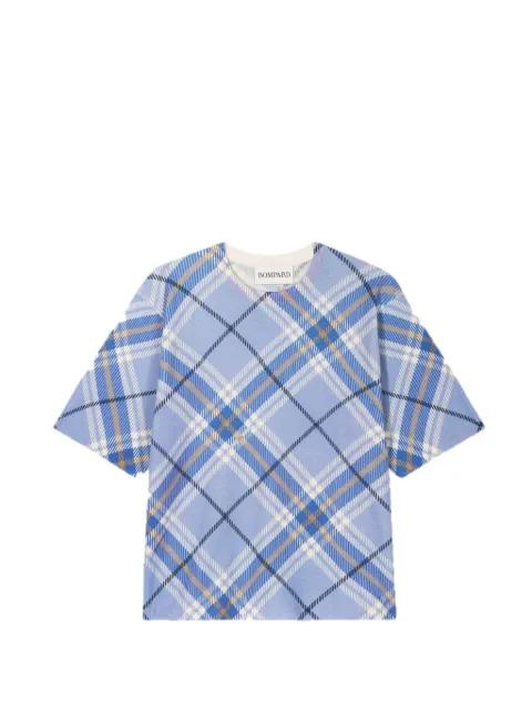 tartan-print T-shirt by BOMPARD