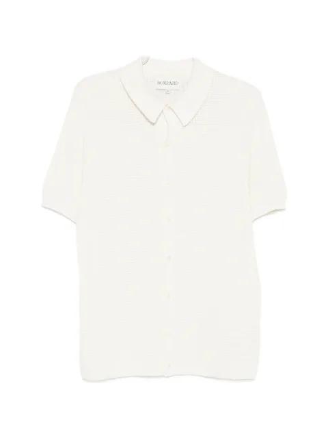 waffle-knit buttoned polo shirt by BOMPARD