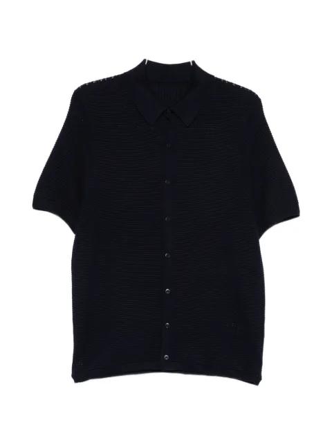waffle-knit buttoned shirt by BOMPARD