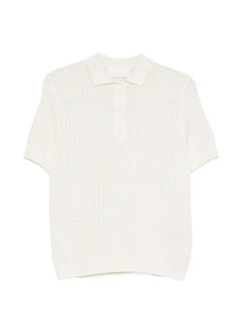 waffle pointelle polo shirt by BOMPARD