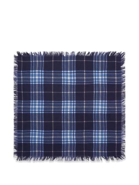 woven tartan scarf by BOMPARD