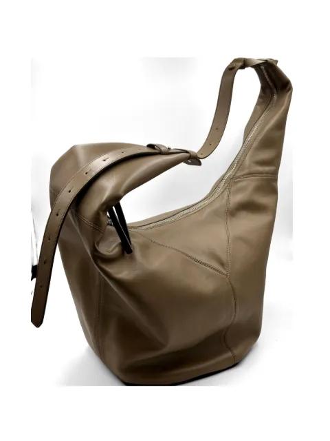 Bow leather shoulder bag by BONASTRE