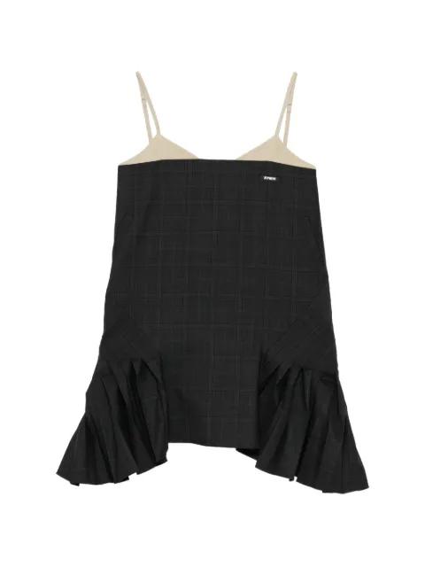 fake-layering mini dress by BONBOM